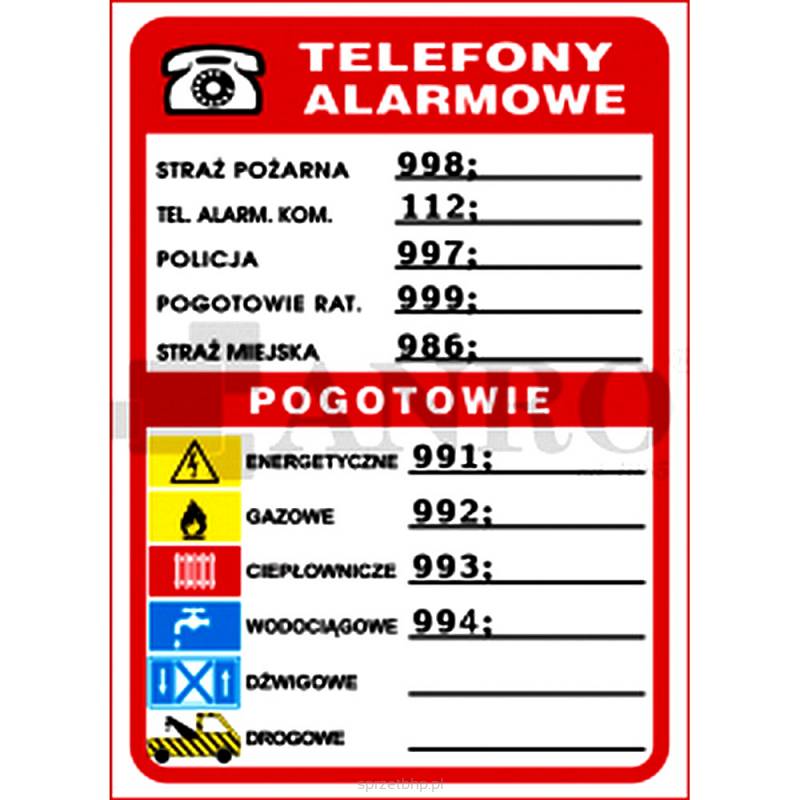 Telefony Alarmowe